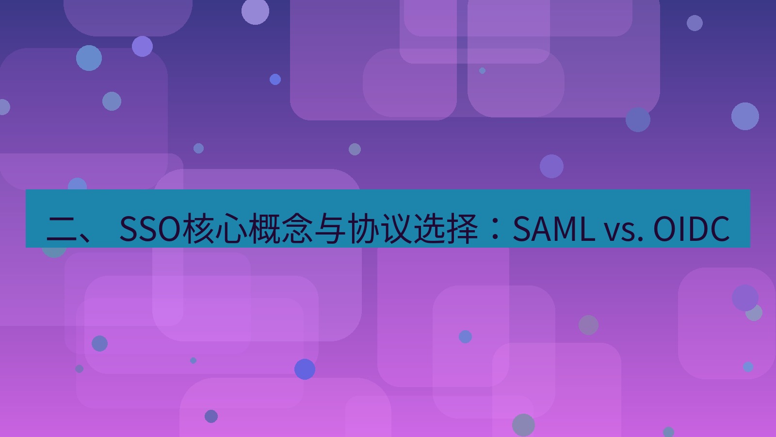 xchat桌面端 二、 SSO核心概念与协议选择：SAML vs. OIDC