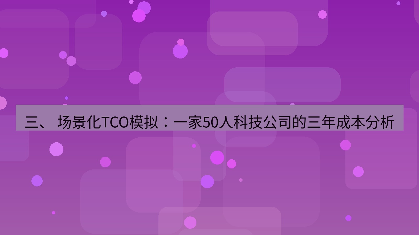 xchat桌面端 三、 场景化TCO模拟：一家50人科技公司的三年成本分析