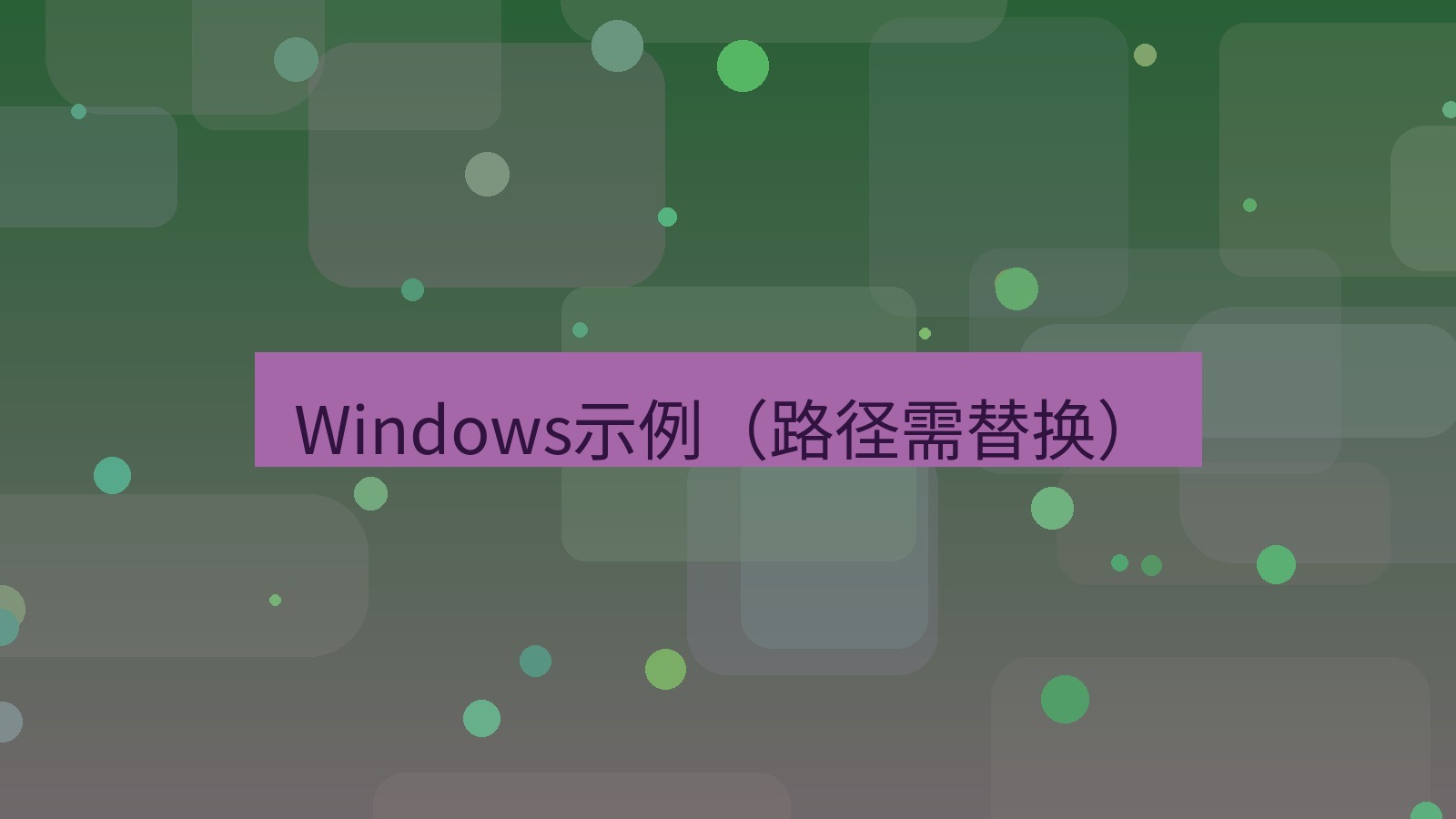 xchat桌面端 Windows示例（路径需替换）