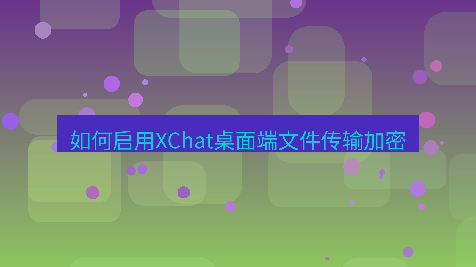 xchat桌面端 如何启用XChat桌面端文件传输加密